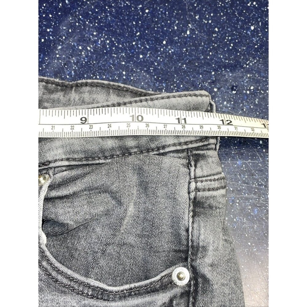 Zara Skinny Gray Jeans Stretch Ankle Slit No Flaws 90% Eco Grown Cotto Wms Sz 4 - Picture 7 of 10
